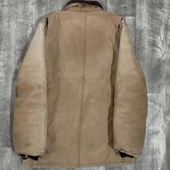 80's Vintage Carhartt Arctic ChoreJacket C0186 Quilt Lined Distressed Medium